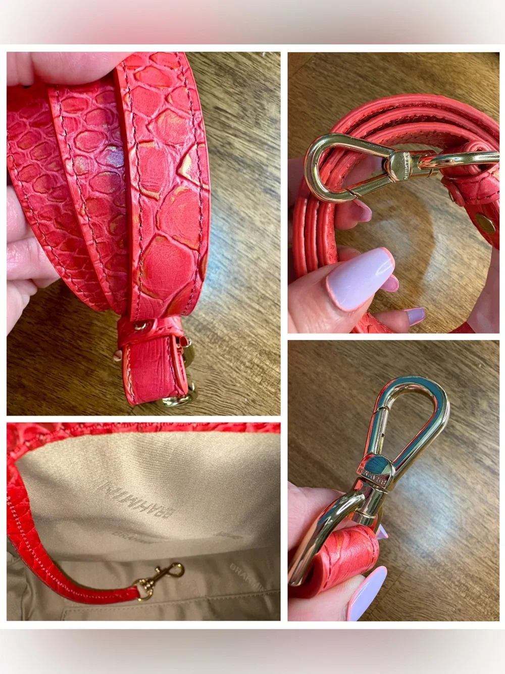 Brahmin NWT Sm Finley - Flame Calimero - Anaconda - Feminine, Sultry